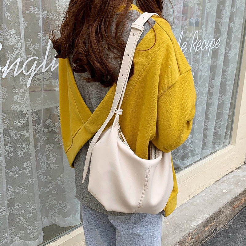 Luxury Bags Affordable - Dames Eenvoudige Gerimpelde Dumpling Tas Luxe