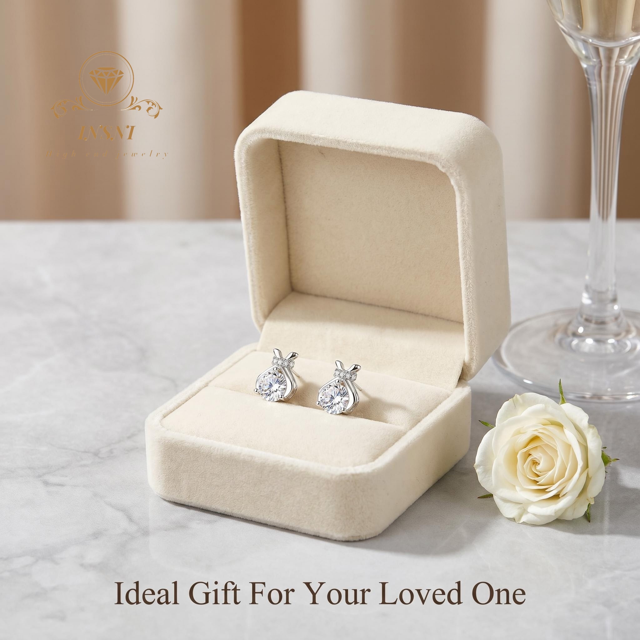 S925 Zilver Moissanite Bow Luc - Luxury Bags Affordable recensie en prijs