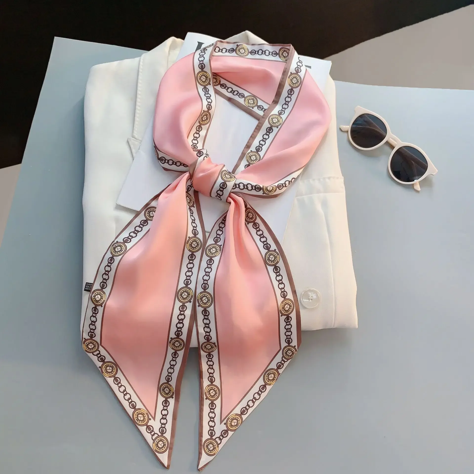 Design Print Skinny Sjaal Plai - Luxury Bags Made recensie en prijs
