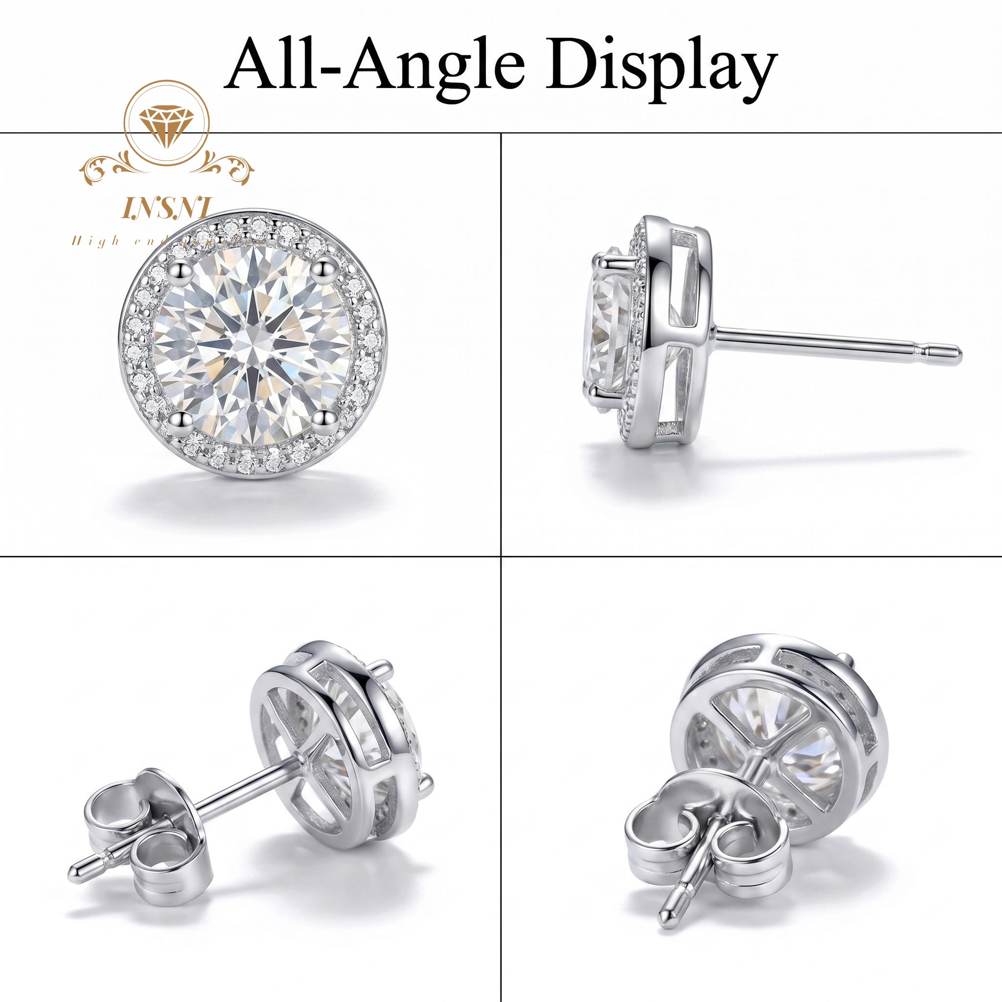 D-kleur Moissanite Sterling Zi - Luxury Bags Affordable recensie en prijs